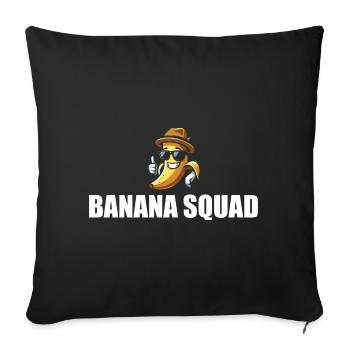 Retro Banana Novelty Men Women Kids Funny Banana - Housse de coussin décorative 45 x 45 cm - noir - Devant