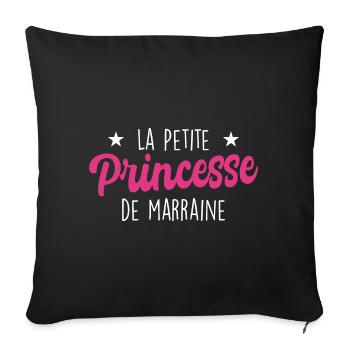 La Petite Princesse de Marraine - Housse de coussin décorative 45 x 45 cm - noir - Devant