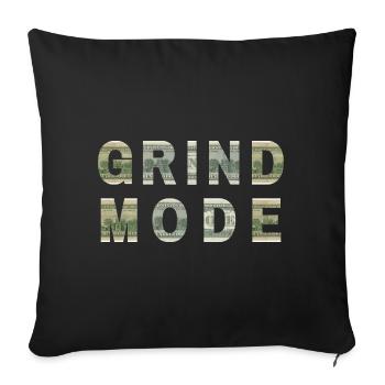 Grind Mode Dollar Bill Texture Motivation - Housse de coussin décorative 45 x 45 cm - noir - Devant