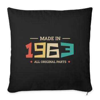 Légendaire Depuis 1963 Original 1963 - Housse de coussin décorative 45 x 45 cm - noir - Devant
