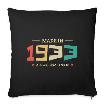 Legendär seit 1933 Original 1933 - Sofakissenbezug 45 x 45 cm - Schwarz - Vorne