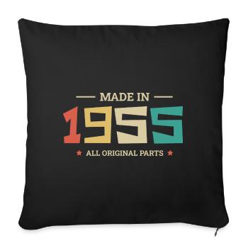 Légendaire Depuis 1955 Original 1955 - Housse de coussin décorative 45 x 45 cm - noir - Devant