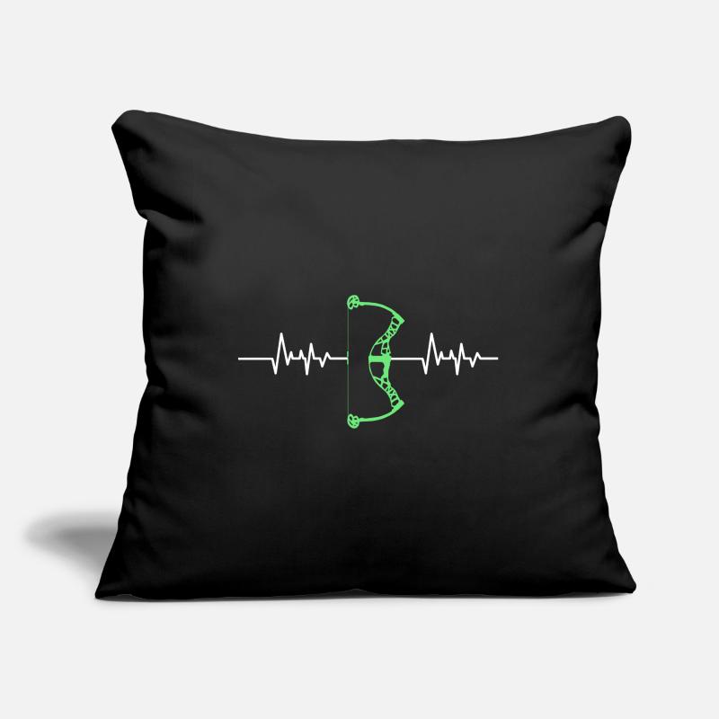 Bogenschießen Heartbeat Herzschlag Compoundbogen Sofakissenbezug 45 x 45 cm