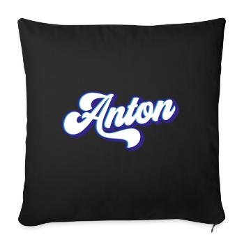 Anton | Couleurs changeantes - Housse de coussin décorative 45 x 45 cm - noir - Devant