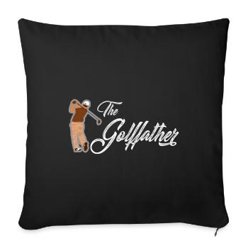 The Golffather Golf Hobby - Sofa pillowcase 17,3'' x 17,3'' (45 x 45 cm) - black - Front