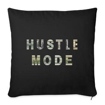 Hustler Mode Argent Texture Inspiration - Housse de coussin décorative 45 x 45 cm - noir - Devant