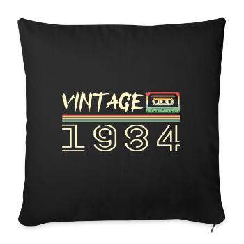 1984 Original 1984 Retro 1984 Birthday Gift - Sofa pillowcase 17,3'' x 17,3'' (45 x 45 cm) - black - Front
