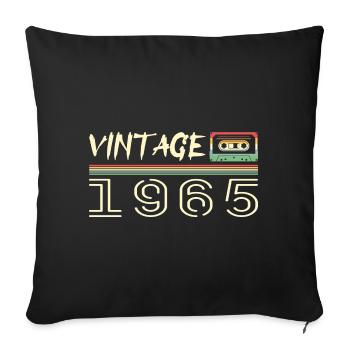 1965 Original 1965 Retro 1965 Geburtstagsgeschenk - Sofakissenbezug 45 x 45 cm - Schwarz - Vorne