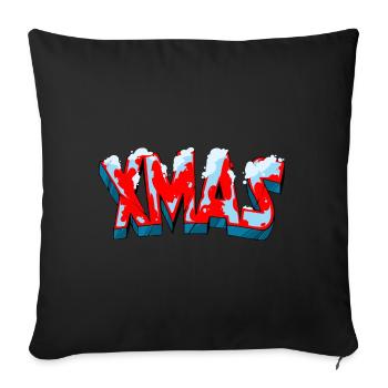 X Mas Outfit - Sofakissenbezug 45 x 45 cm - Schwarz - Vorne