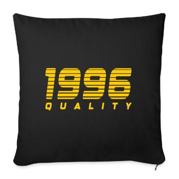 1996 quality | Color changeable - Sofa pillowcase 17,3'' x 17,3'' (45 x 45 cm) - black - Front