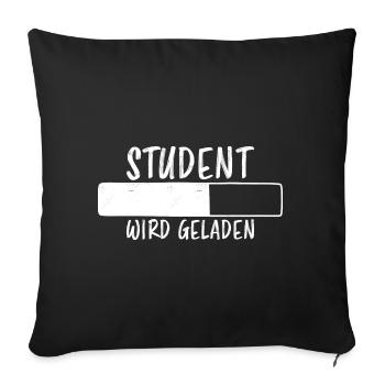 Student Spruch Uni Universität Student Geschenk - Sofakissenbezug 45 x 45 cm - Schwarz - Vorne
