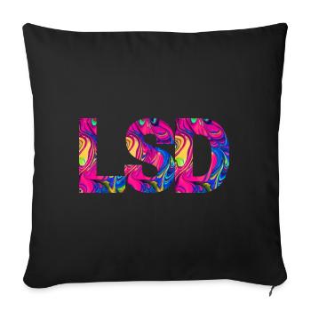 LSD 25 Sunshine Acid - Housse de coussin décorative 45 x 45 cm - noir - Devant