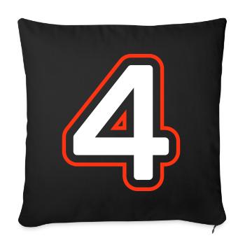 Symbole à 4 chiffres - Housse de coussin décorative 45 x 45 cm - noir - Devant