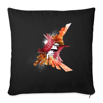Remember The Love - Sofa pillowcase 17,3'' x 17,3'' (45 x 45 cm) - black - Front