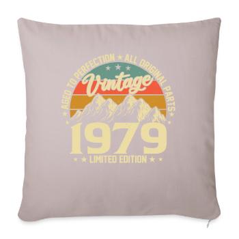 Zur Perfektion gereift 1979 Jahrgang zum 45-jährigen Jubiläum - Sofakissenbezug 45 x 45 cm - helles Taupe - Vorne