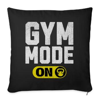 Mode salle de sport activé - Housse de coussin décorative 45 x 45 cm - noir - Devant