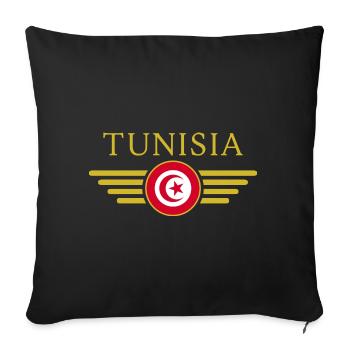 Ich liebe Tunesien, Eleganz Stil Design T-Shirt - Sofakissenbezug 45 x 45 cm - Schwarz - Vorne