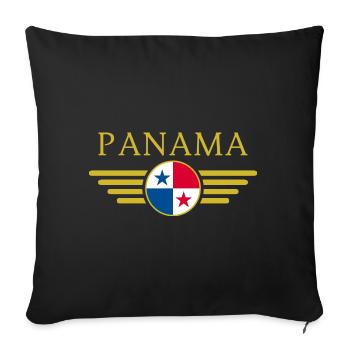 Ich liebe Panama, Eleganz Stil Design T-Shirt - Sofakissenbezug 45 x 45 cm - Schwarz - Vorne