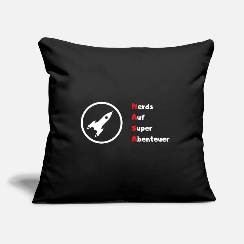 Nerds de l'aérospatiale (NASA) Housse de coussin décorative 45 x 45 cm