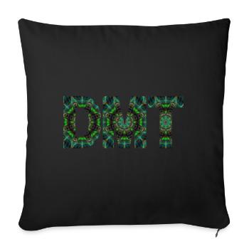 DMT psychedelischer Trip Ayahuasca - Sofakissenbezug 45 x 45 cm - Schwarz - Vorne