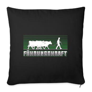 Führungskraft Kühe Landwirt Bauer Geschenkidee - Sofakissenbezug 45 x 45 cm - Schwarz - Vorne