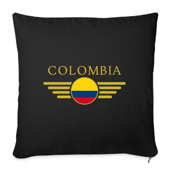 I Love Colombia, Style Design T-Shirt, Clothing - Sofa pillowcase 17,3'' x 17,3'' (45 x 45 cm) - black - Front