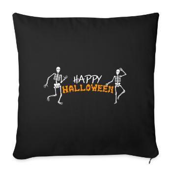 Halloween Grusel Event Süßes oder Saures für Kinde - Sofakissenbezug 45 x 45 cm - Schwarz - Vorne