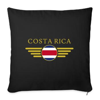 I Love Costa Rica, Style Design T-Shirt Clothing - Sofa pillowcase 17,3'' x 17,3'' (45 x 45 cm) - black - Front
