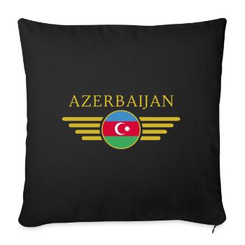 I Love Azerbaijan, Elegance Design T-Shirt - Sofa pillowcase 17,3'' x 17,3'' (45 x 45 cm) - black - Front