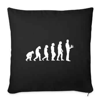 Evolution Kellner - Sofakissenbezug 45 x 45 cm - Schwarz - Vorne