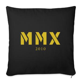 Chiffre romain année de naissance Fabriqué en 2010 - Housse de coussin décorative 45 x 45 cm - noir - Devant