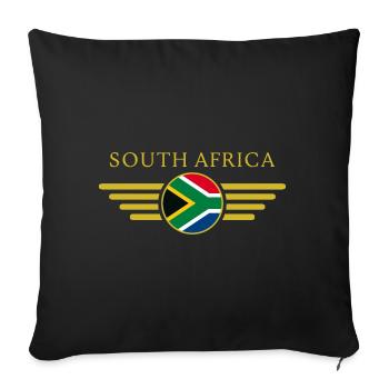 I Love South Africa, Elegance Style Design T-Shirt - Sofa pillowcase 17,3'' x 17,3'' (45 x 45 cm) - black - Front