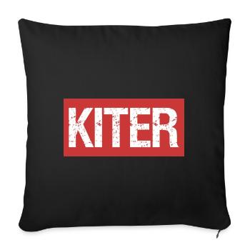 Kiter - Housse de coussin décorative 45 x 45 cm - noir - Devant