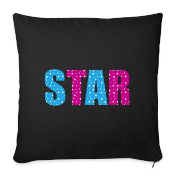 Star Stars | Couleurs changeantes - Housse de coussin décorative 45 x 45 cm - noir - Devant