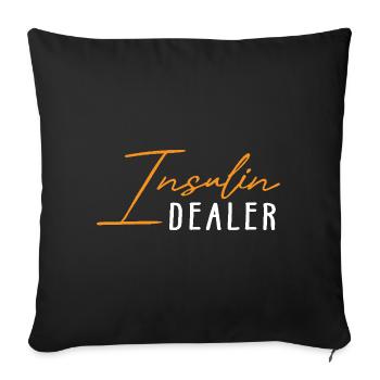Mois de sensibilisation - Housse de coussin décorative 45 x 45 cm - noir - Devant