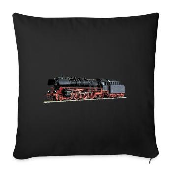 Locomotive à vapeur 03.10 - Housse de coussin décorative 45 x 45 cm - noir - Devant