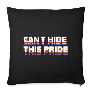 Impossible de cacher cette fierté - Housse de coussin décorative 45 x 45 cm - noir - Devant
