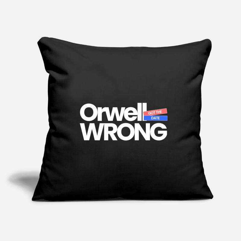Orwell Got The Date Wrong Sofa pillowcase 17,3'' x 17,3'' (45 x 45 cm)