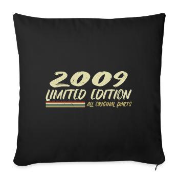 Cadeau D'anniversaire 2009 Idée Cadeau 2009 - Housse de coussin décorative 45 x 45 cm - noir - Devant