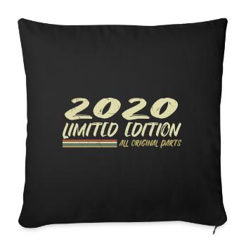 Cadeau D'anniversaire 2020 Idée Cadeau 2020 - Housse de coussin décorative 45 x 45 cm - noir - Devant