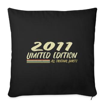 Cadeau D'anniversaire 2011 Idée Cadeau 2011 - Housse de coussin décorative 45 x 45 cm - noir - Devant
