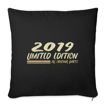 Cadeau D'anniversaire 2019 Idée Cadeau 2019 - Housse de coussin décorative 45 x 45 cm - noir - Devant