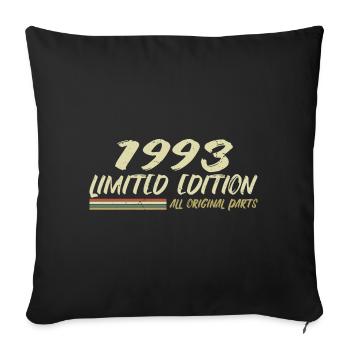 1993 Birthday Gift Idea 1993 - Sofa pillowcase 17,3'' x 17,3'' (45 x 45 cm) - black - Front