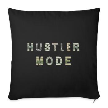 Hustler Mode Argent Texture Inspiration - Housse de coussin décorative 45 x 45 cm - noir - Devant