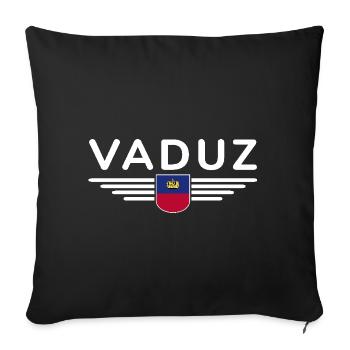Vaduz T-Shirt Design for Fans - Sofa pillowcase 17,3'' x 17,3'' (45 x 45 cm) - black - Front