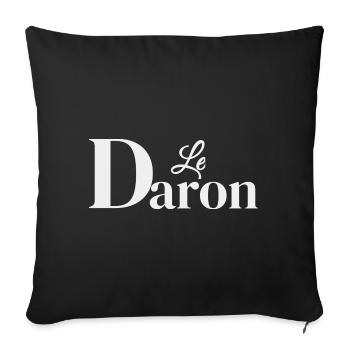 Le Daron, Le Père ! - Housse de coussin décorative 45 x 45 cm - noir - Devant
