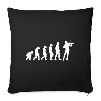 Evolution Geiger - Sofakissenbezug 45 x 45 cm - Schwarz - Vorne