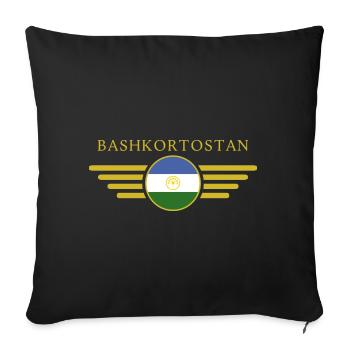 I Love Bashkortostan Design T-Shirt and Outfits - Sofa pillowcase 17,3'' x 17,3'' (45 x 45 cm) - black - Front