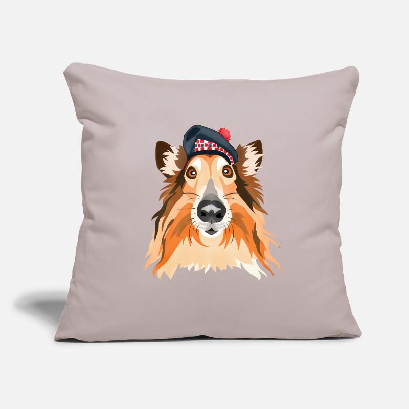 colley écossais Housse de coussin décorative 45 x 45 cm