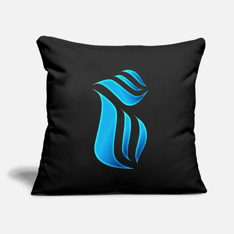 Flame blue Sofa pillowcase 17,3'' x 17,3'' (45 x 45 cm)